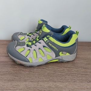 Merrell Chameleon Green Hiking Trail Running Shoes Sneakers Boy Size 5 M